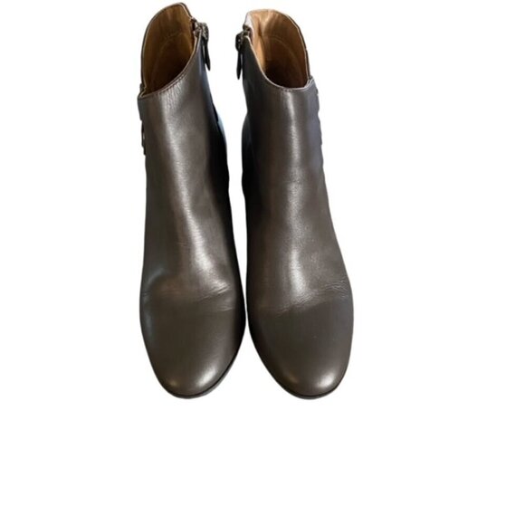 Adrienne Vittadini Bonsai Brown Leather Boot 7 - Picture 3 of 6